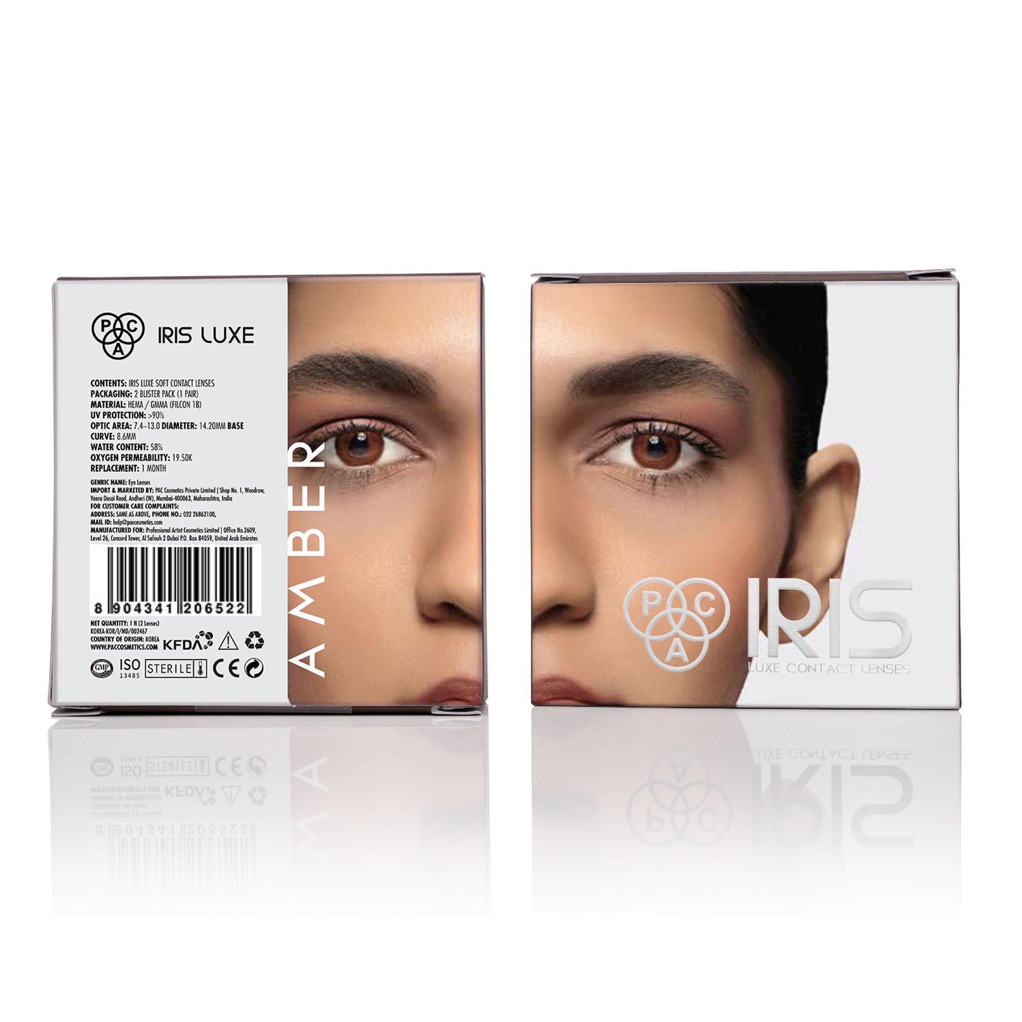 PAC Studio IRIS LUXE One Month Lenses - Amber - Distacart