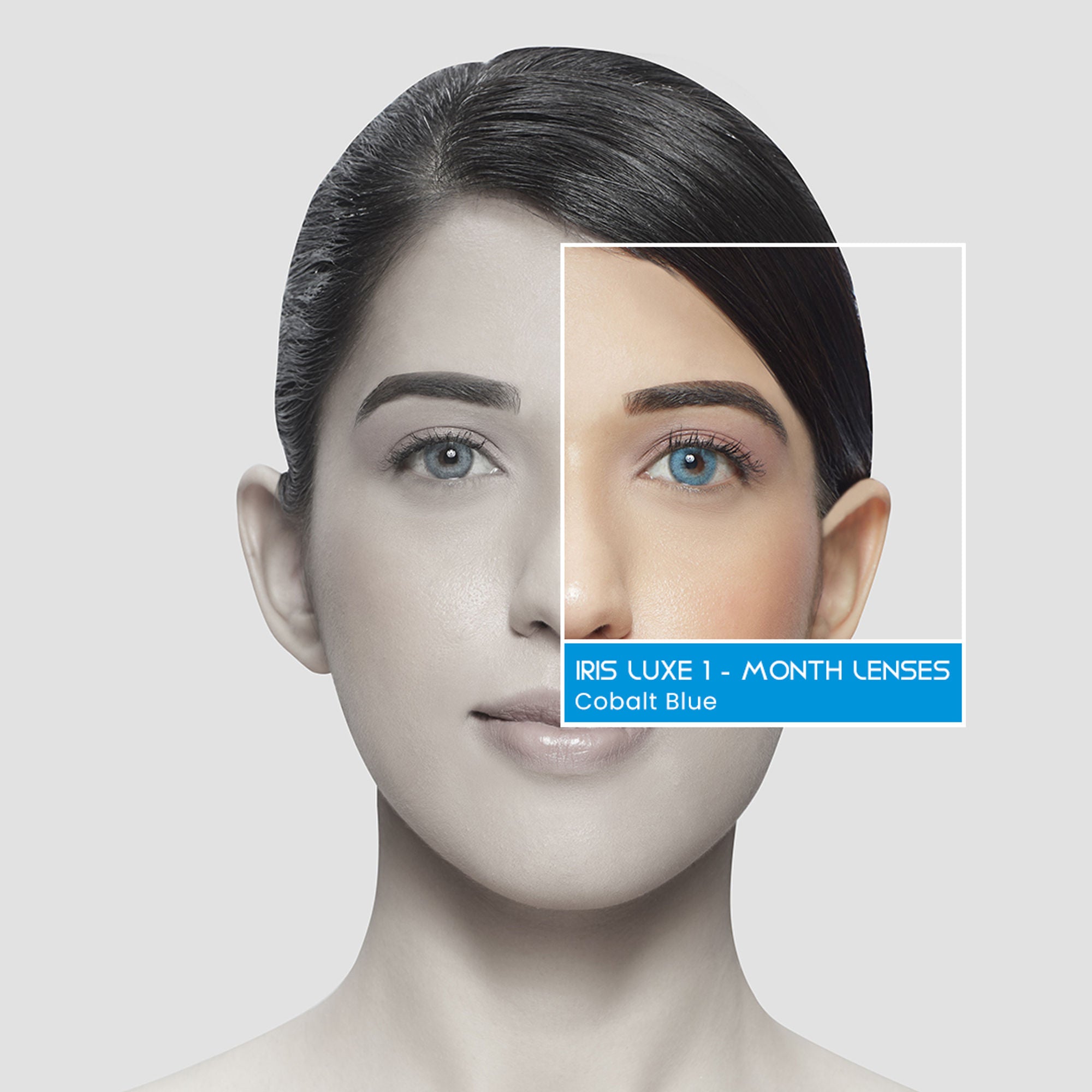 PAC IRIS LUXE One Month Lenses - Cobalt Blue