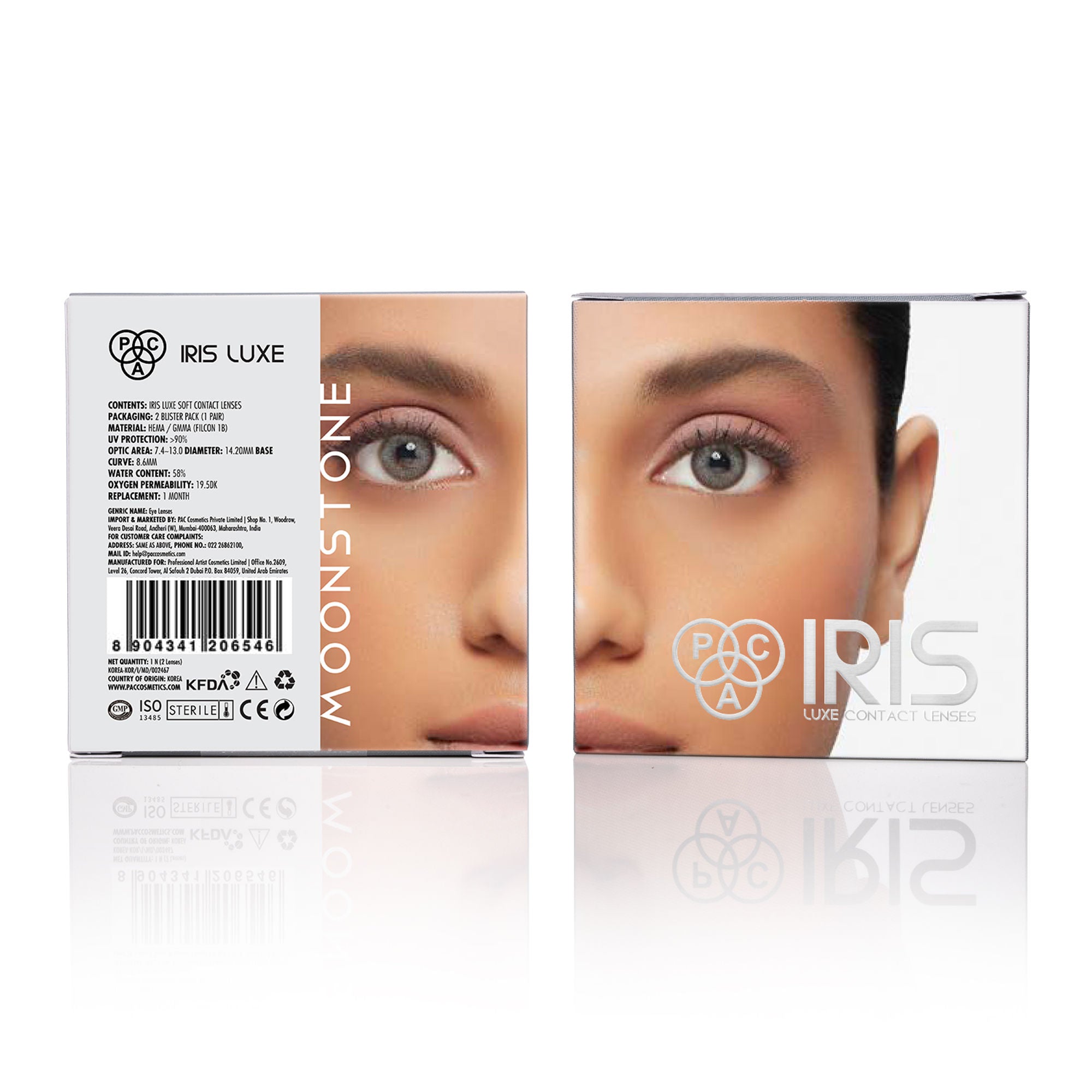 PAC Studio IRIS LUXE One Month Lenses - Moonstone - Distacart