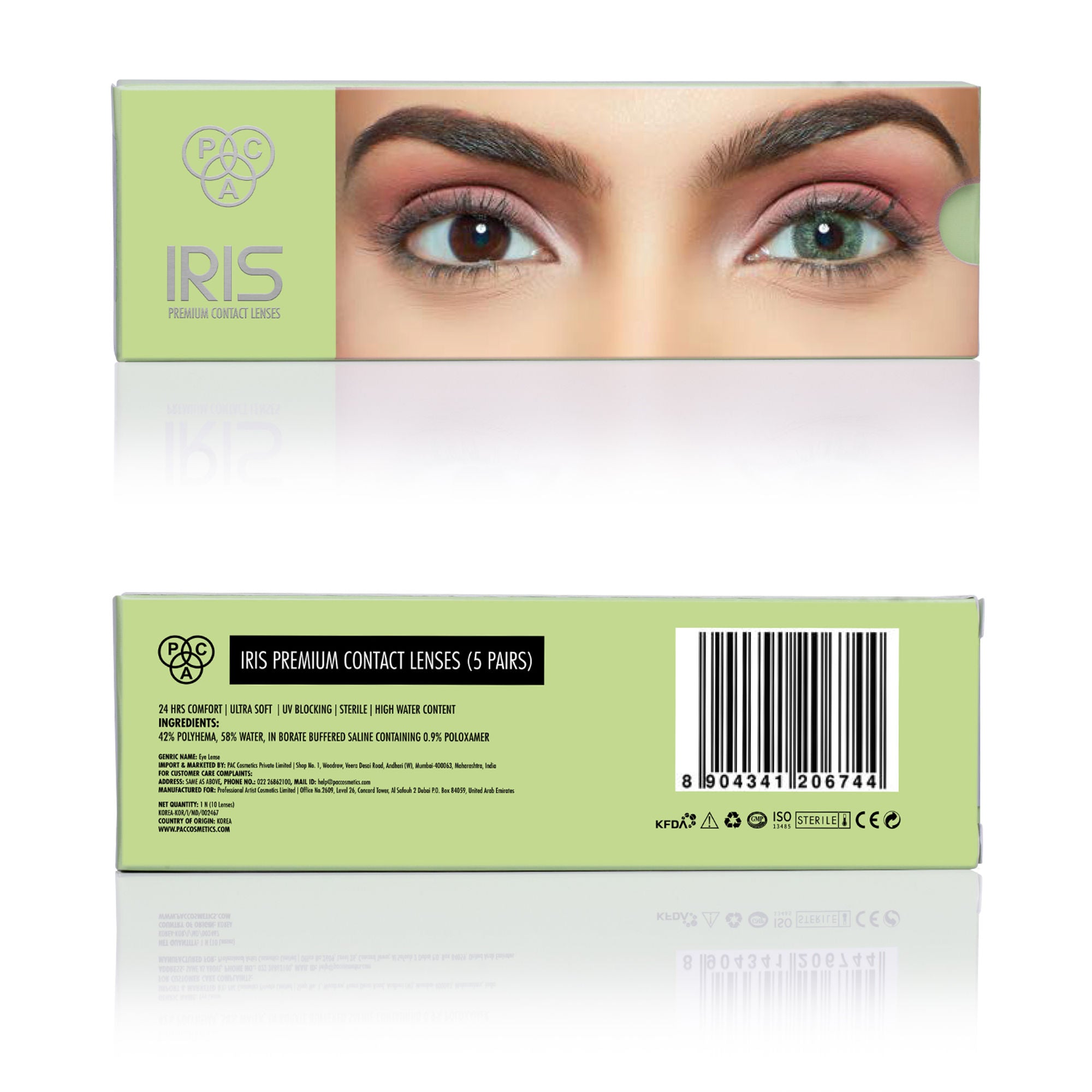 PAC Studio IRIS Premium Contact Lenses - 5 pair - Distacart