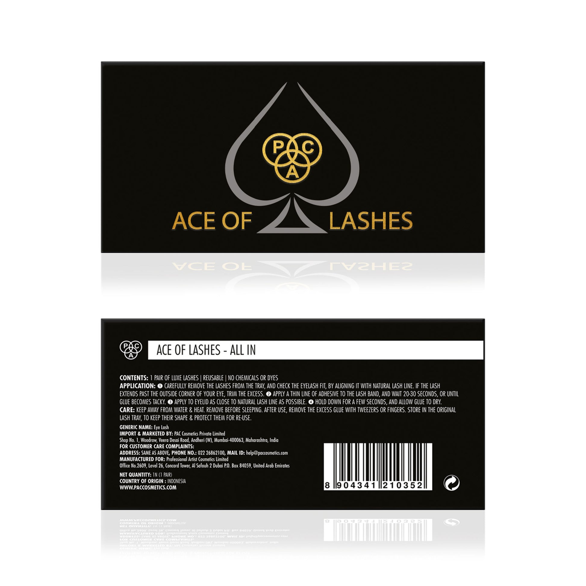 PAC Studio Ace Of Lashes - All In - Distacart