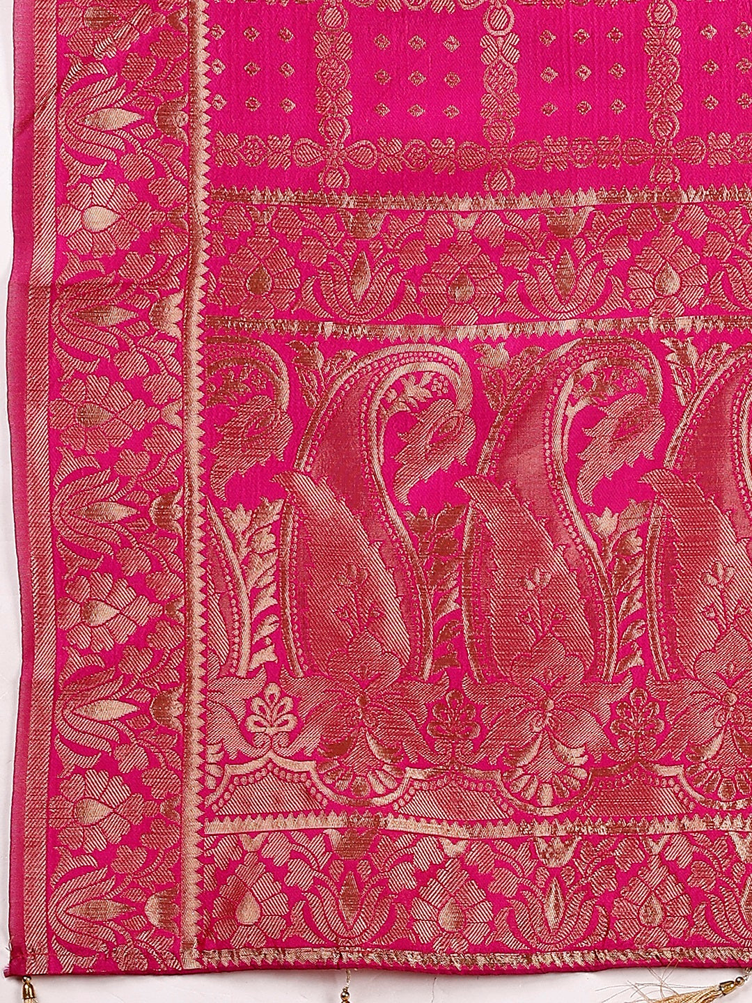 Lorenvalley Fashion Black & Pink Semi-Stitched Lehenga & Unstitched Blouse With Dupatta - Distacart