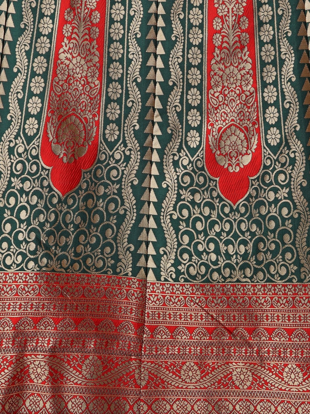 Lorenvalley Fashion Green Ready to Wear Lehenga & Unstitched Blouse With Dupatta - Distacart