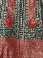 Thumbnail for Lorenvalley Fashion Green Ready to Wear Lehenga & Unstitched Blouse With Dupatta - Distacart