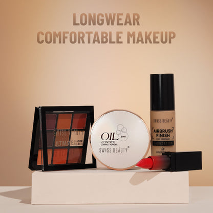 Swiss Beauty Oil Control Compact Powder - 04 Skin Beige - Distacart