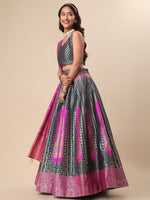 Thumbnail for Lorenvalley Fashion Rama Ready to Wear Lehenga & Unstitched Blouse With Dupatta - Distacart