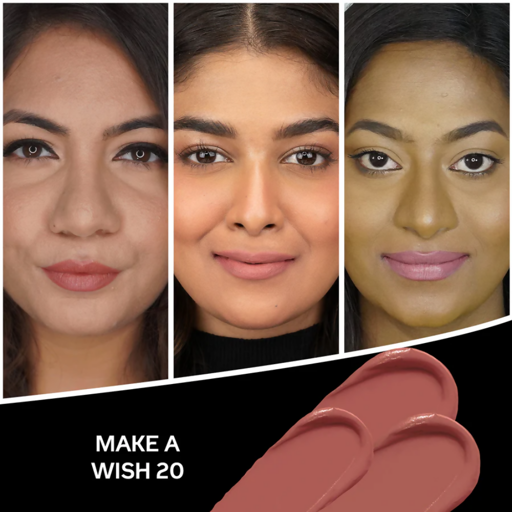 Faces Canada Comfy Matte Creme Lipstick - Make A Wish 20 - Distacart