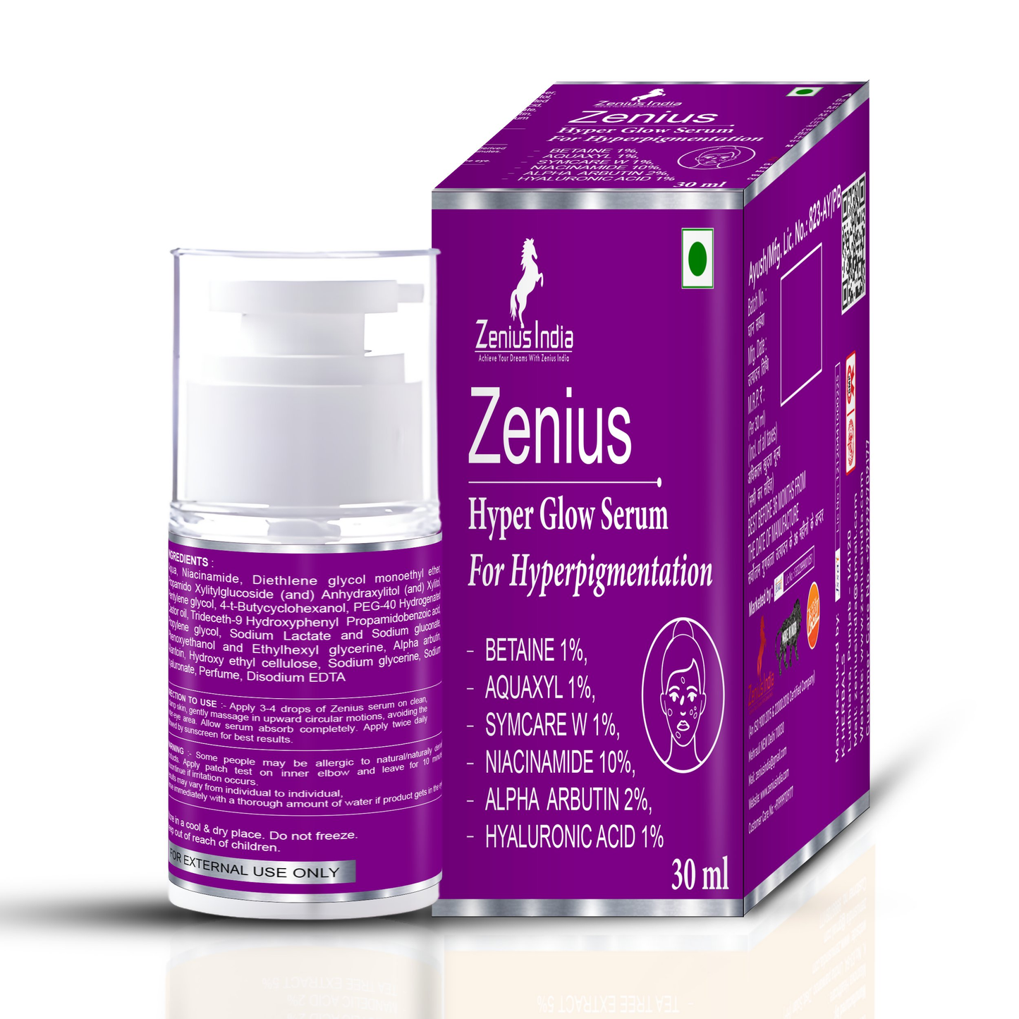 Zenius Hyper Glow serum for Hyperpigmentation - Dista
