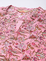 Thumbnail for Anouk Women Floral Printed Regular Kurta With Trousers - Distacart