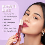 Thumbnail for Hilary Rhoda Matte Trap Liquid Lipstick - Mauve Bare 06 - Distacart