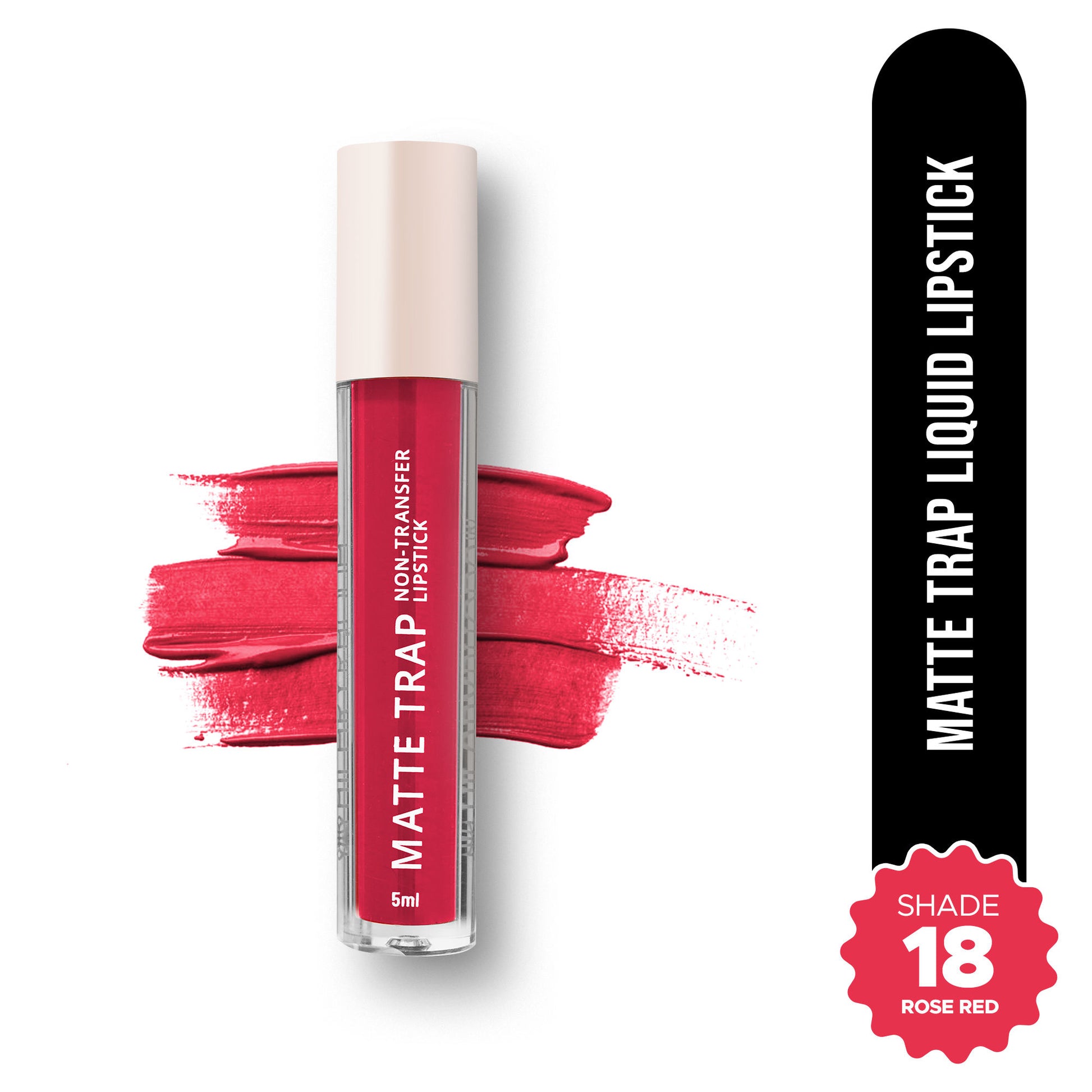 Hilary Rhoda Matte Trap Liquid Lipstick - Rose Red 18