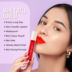 Thumbnail for Hilary Rhoda Matte Trap Liquid Lipstick - Liberal Red 20 - Distacart