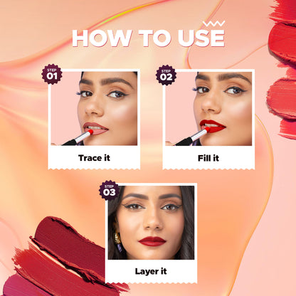 Hilary Rhoda Power Stay Non Transfer Lipstick - Orange Candy 10 - Distacart