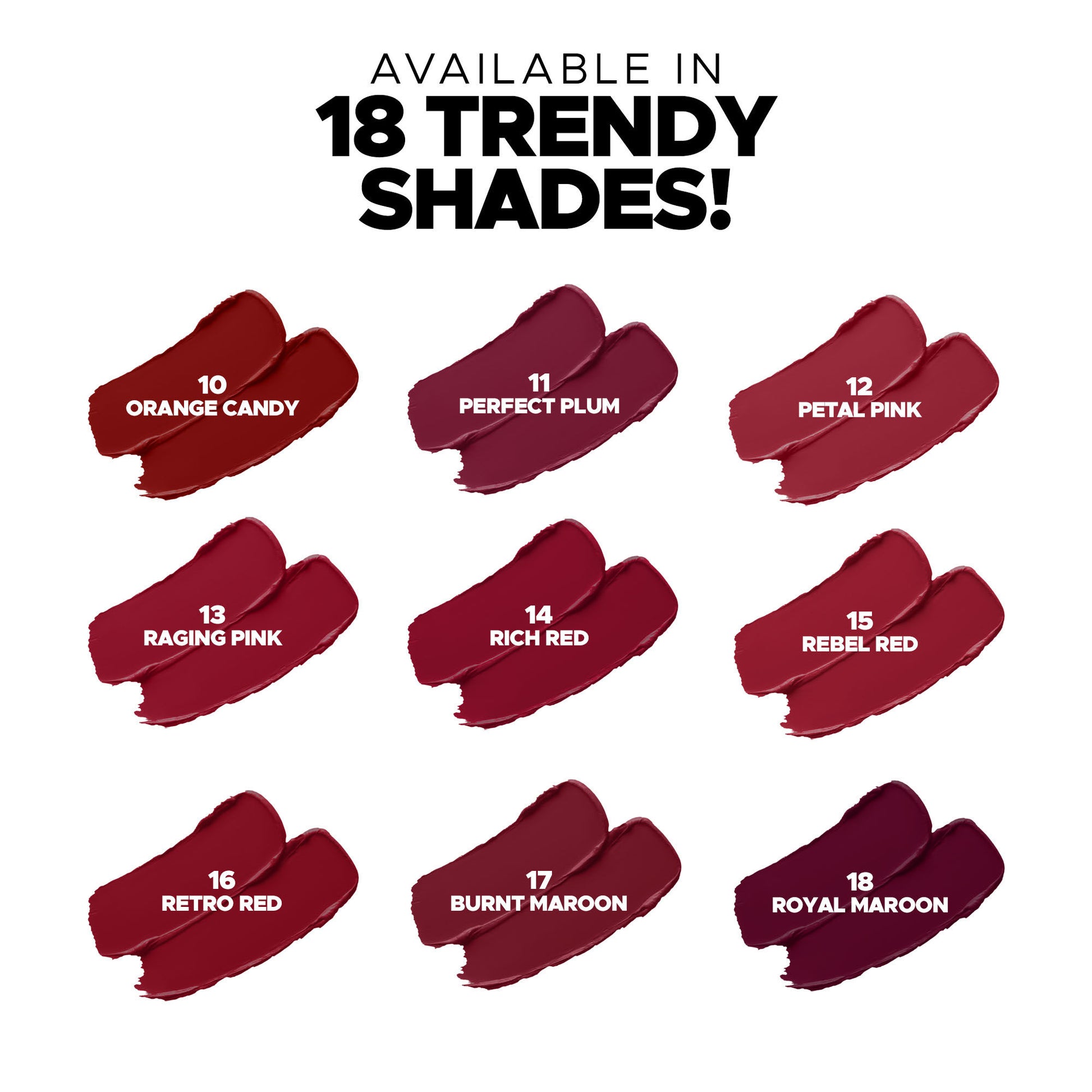Hilary Rhoda Power Stay Non Transfer Lipstick - Orange Candy 10 - Distacart