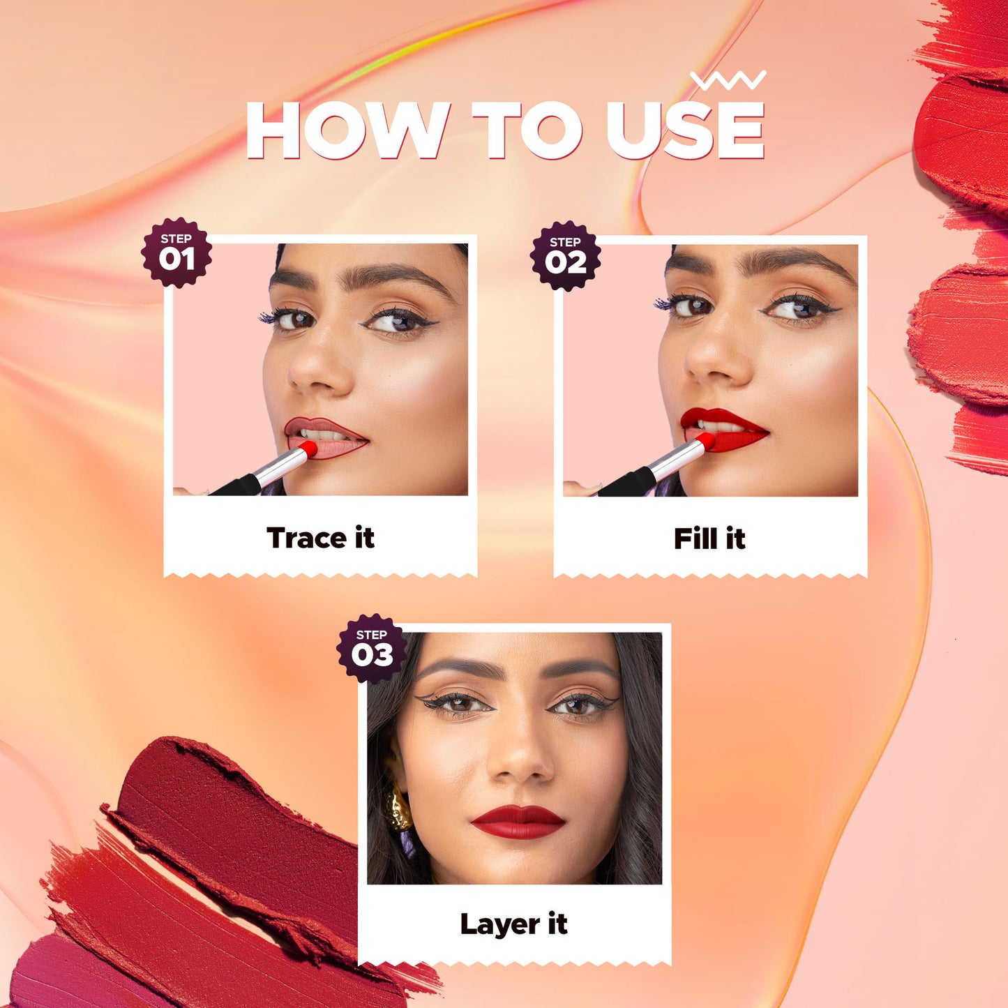 Hilary Rhoda Power Stay Non Transfer Lipstick - Burnt Maroon 17 - Distacart