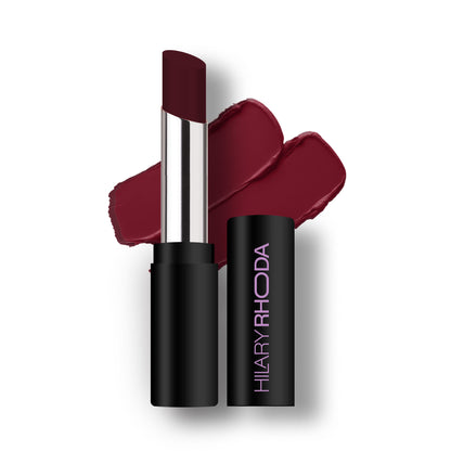 Hilary Rhoda Power Stay Non Transfer Lipstick - Burnt Maroon 17 - Distacart