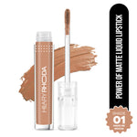Thumbnail for Hilary Rhoda Power Of Matte Liquid Lipstick - Make Me Mocha 01