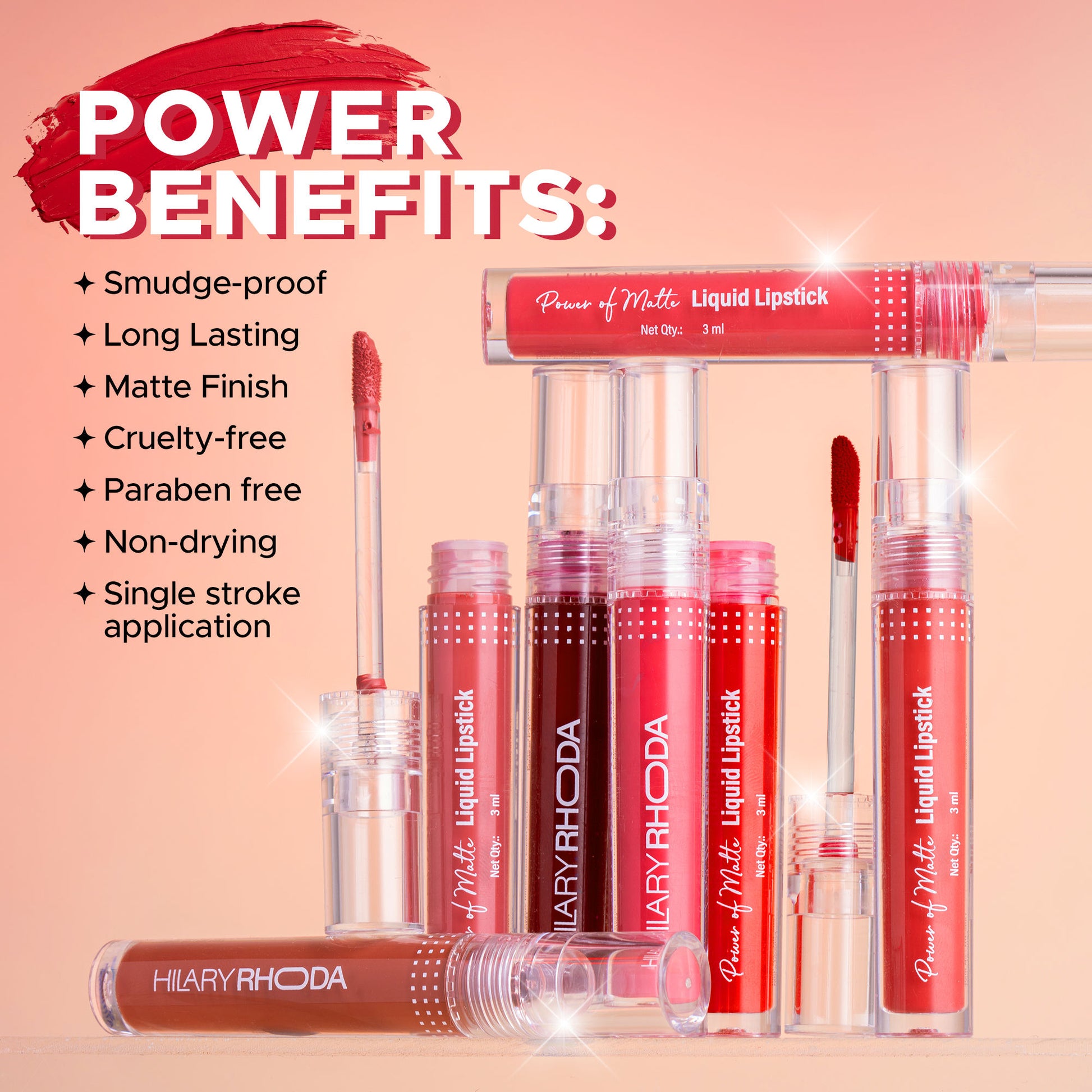 Hilary Rhoda Power Of Matte Liquid Lipstick - Apple Candy 21 - Distacart