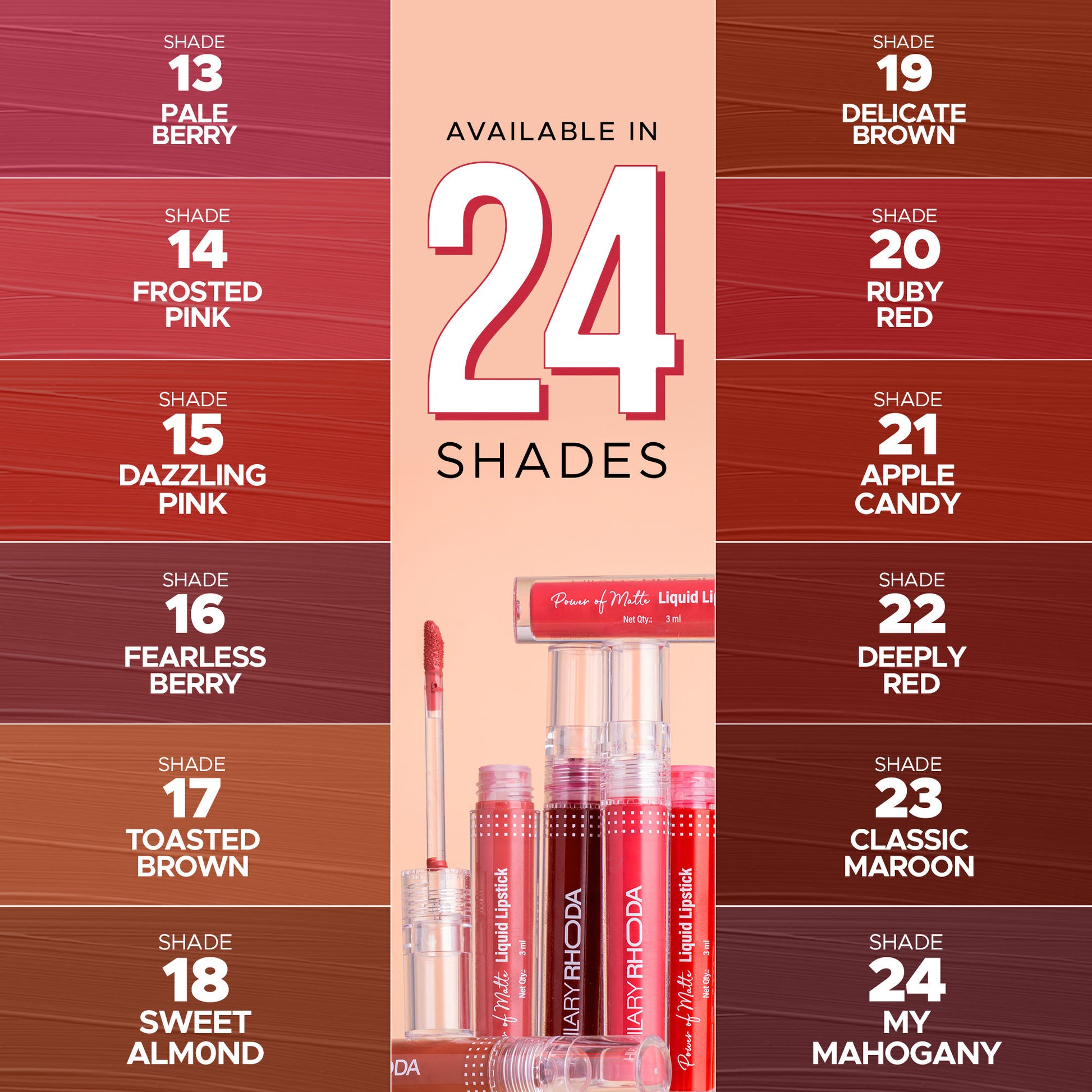 Hilary Rhoda Power Of Matte Liquid Lipstick - Apple Candy 21 - Distacart