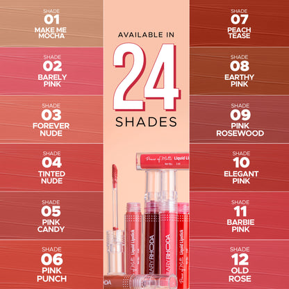 Hilary Rhoda Power Of Matte Liquid Lipstick - Deeply Red 22 - Distacart