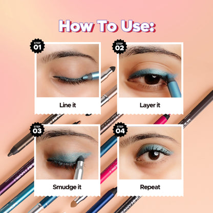 Hilary Rhoda Play N Blend Gel Eyeliner - Black 03 - Distacart