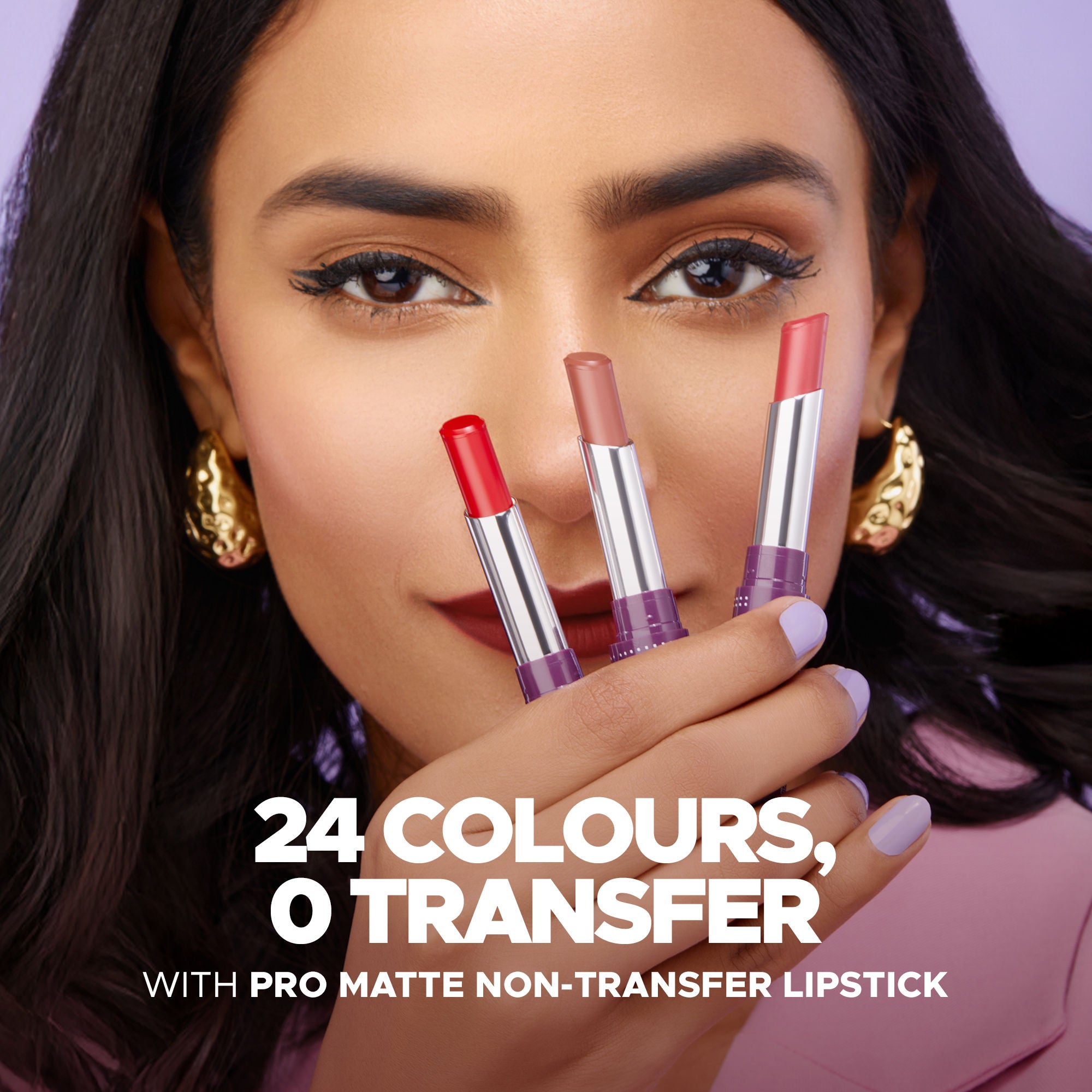 Hilary Rhoda Pro Matte Non-Transfer Waterproof Lipstick - Nude Pink 04 - Distacart