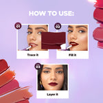 Thumbnail for Hilary Rhoda Pro Matte Non-Transfer Waterproof Lipstick - Rose Petal 06 - Distacart