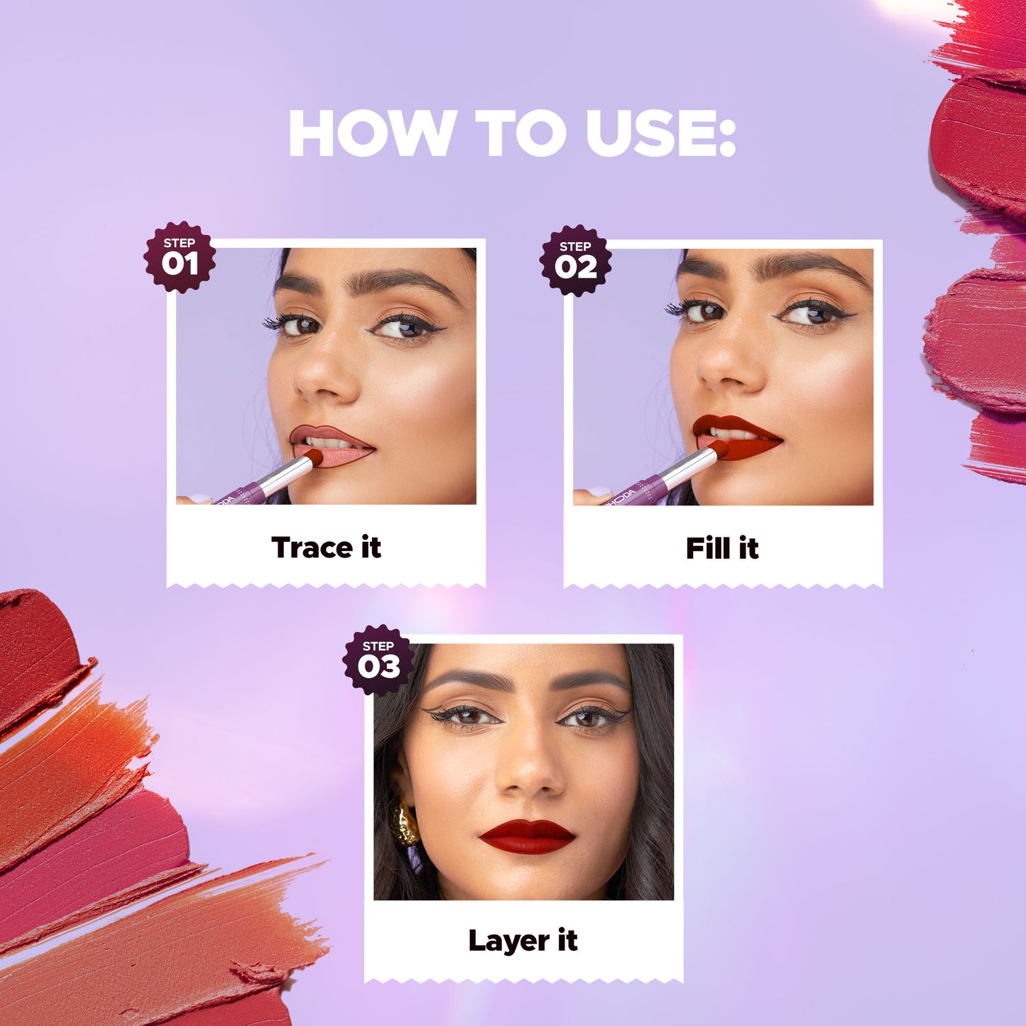 Hilary Rhoda Pro Matte Non-Transfer Waterproof Lipstick - Bouquet Red 17 - Distacart