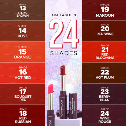 Hilary Rhoda Pro Matte Non-Transfer Waterproof Lipstick - Red Wine 20 - Distacart