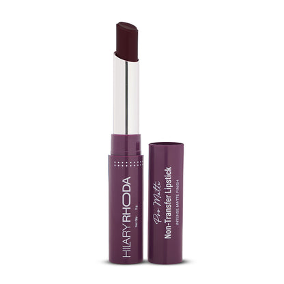 Hilary Rhoda Pro Matte Non-Transfer Waterproof Lipstick - Berry Bean 23 - Distacart
