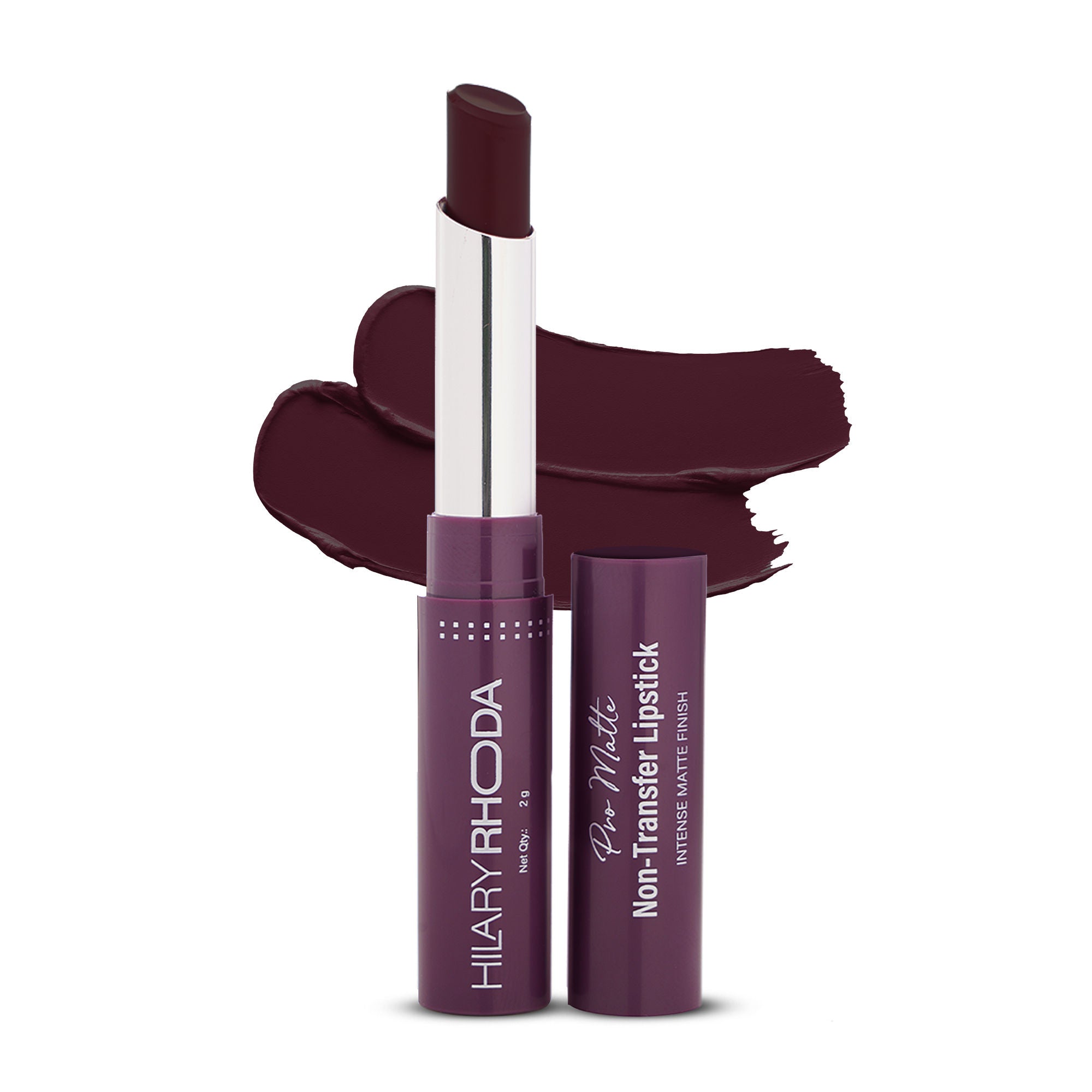 Hilary Rhoda Pro Matte Non-Transfer Waterproof Lipstick - Wine Rouge 24 - Distacart