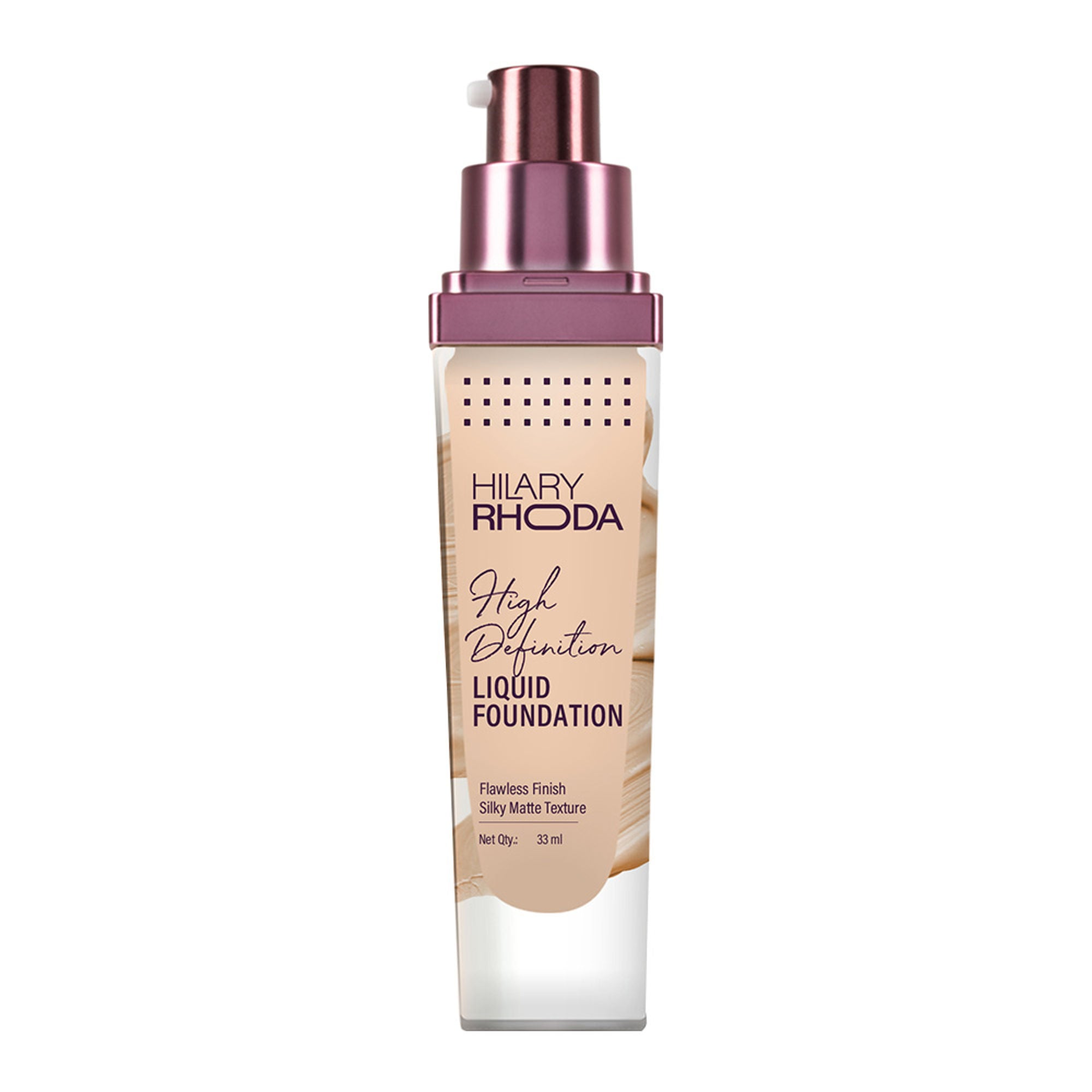 Hilary Rhoda Liquid High Definition Matte Foundation - Nude Beige 04 - Distacart