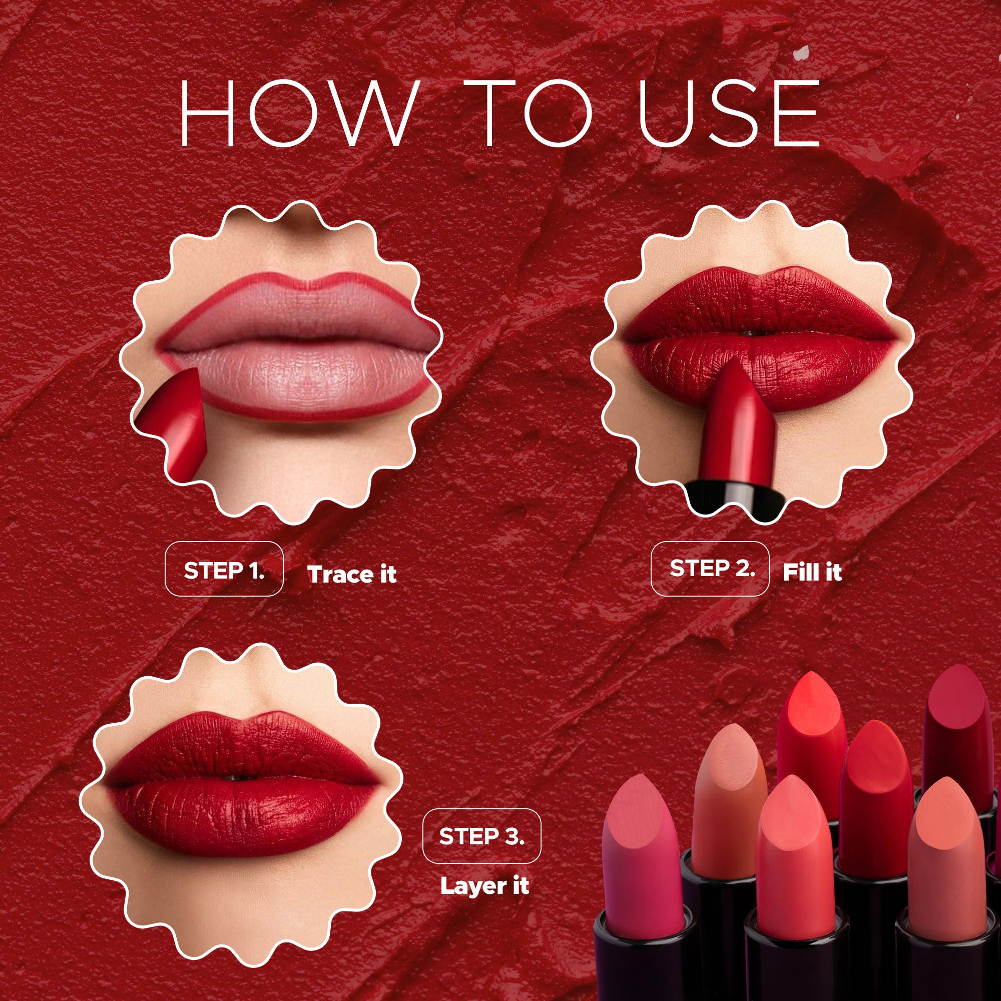 Hilary Rhoda Creamy Touch Lipstick - Red Sugar 10 - Distacart