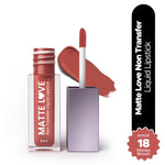 Thumbnail for Hilary Rhoda Matte Love Non Transfer Liquid Lipstick - Money Brown 18