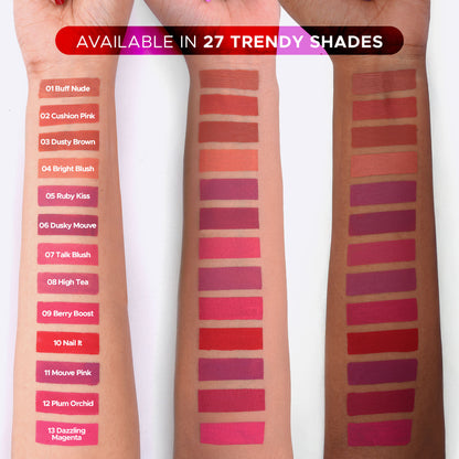 Hilary Rhoda Matte Love Non Transfer Liquid Lipstick - Ruby Kiss 05 - Distacart