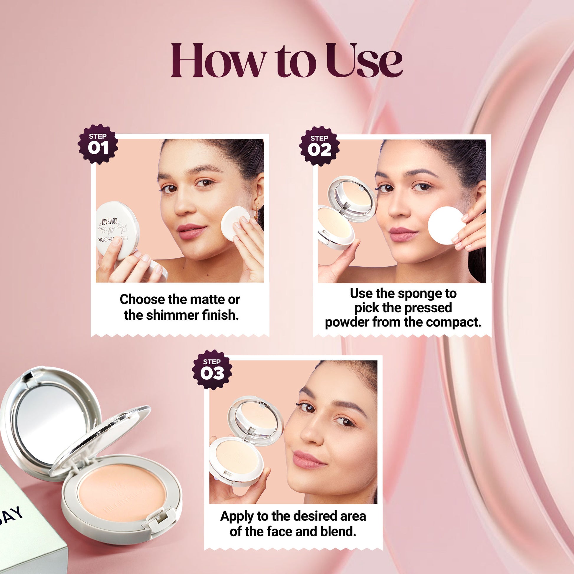 Hilary Rhoda Slay All Day Matte Compact - Natural 02 - Distacart