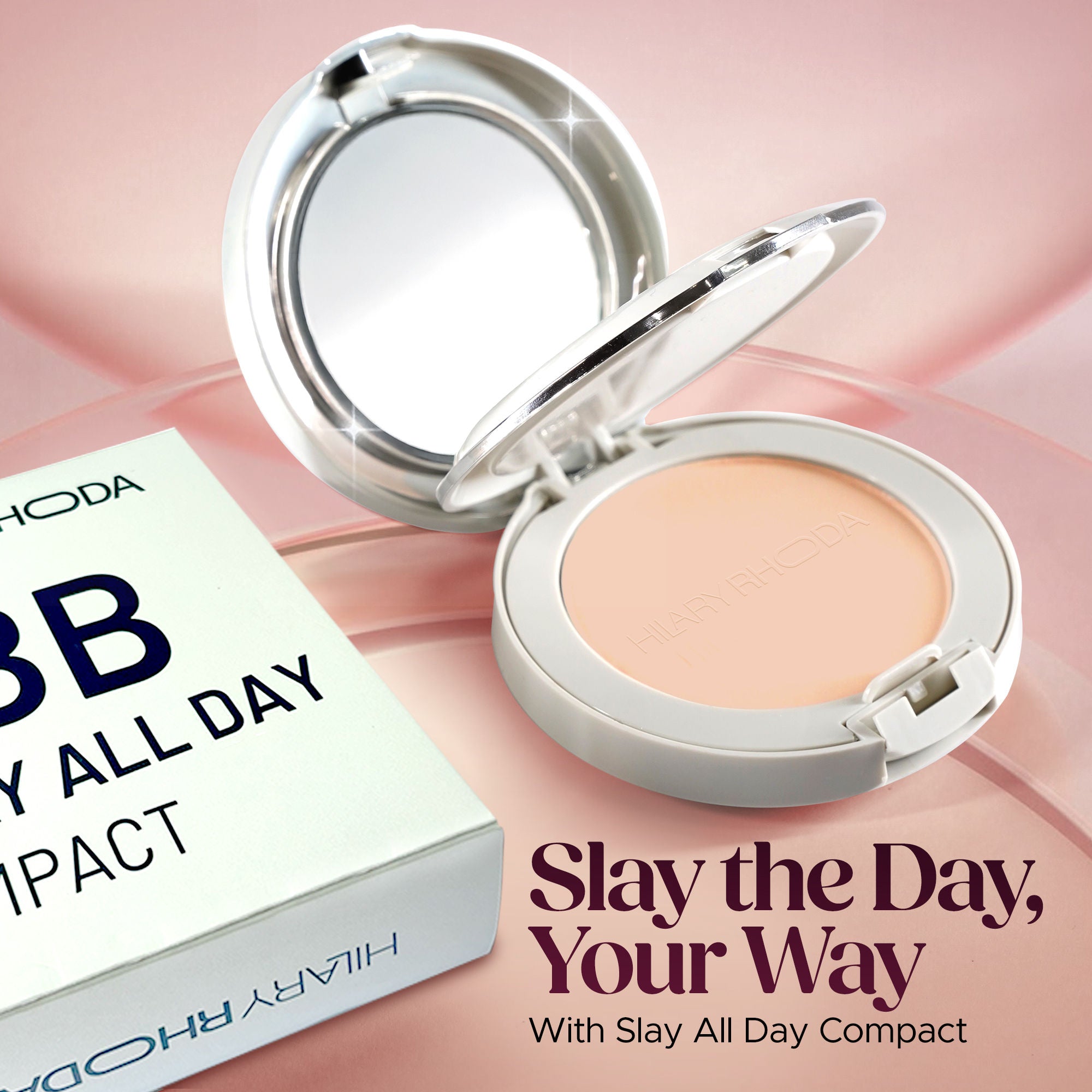Hilary Rhoda Slay All Day Matte Compact - Sand 04 - Distacart
