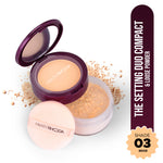 Thumbnail for Hilary Rhoda The Setting Duo Matte Compact Powder - Beige 03