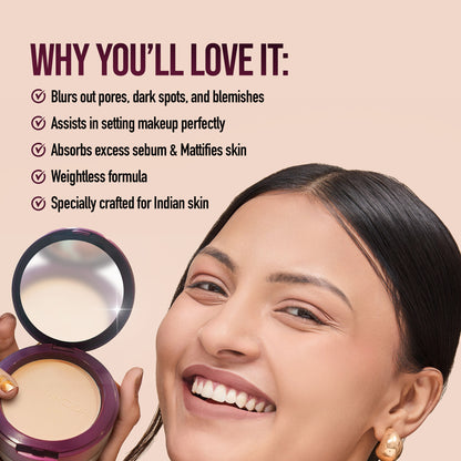 Hilary Rhoda The Setting Duo Matte Compact Powder - Sand 04 - Distacart