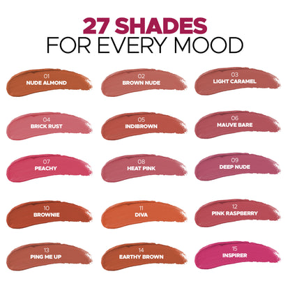 Hilary Rhoda Matte Trap Liquid Lipstick - Indi Brown 05 - Distacart