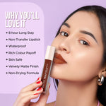 Thumbnail for Hilary Rhoda Matte Trap Liquid Lipstick - Brownie 10 - Distacart