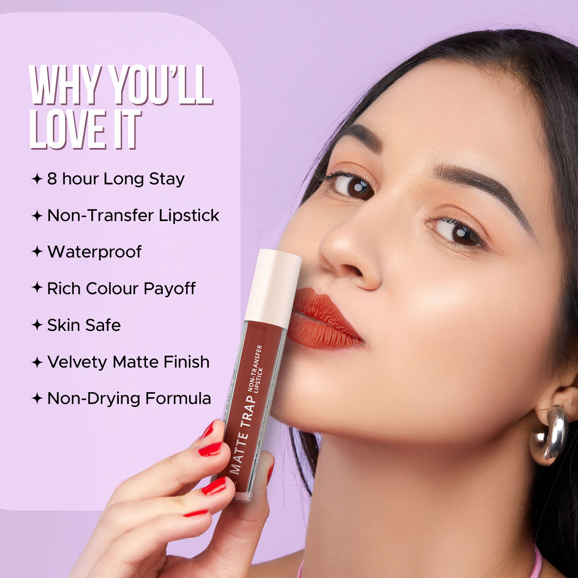Hilary Rhoda Matte Trap Liquid Lipstick - Ping Me Up 13 - Distacart