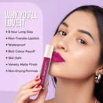 Thumbnail for Hilary Rhoda Matte Trap Liquid Lipstick - Stop On 16 - Distacart