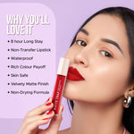 Thumbnail for Hilary Rhoda Matte Trap Liquid Lipstick - Ambitious Red 21 - Distacart