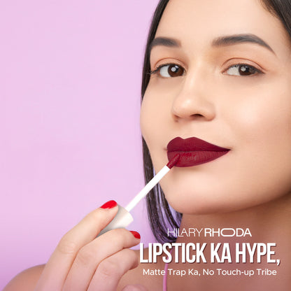 Hilary Rhoda Matte Trap Liquid Lipstick - Major Wine 23 - Distacart