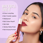 Thumbnail for Hilary Rhoda Matte Trap Liquid Lipstick - Mix Maroon 24 - Distacart