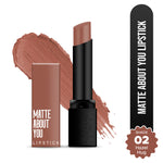 Thumbnail for Hilary Rhoda Matte About You Lipstick - Hazel Hug 02