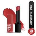 Thumbnail for Hilary Rhoda Matte About You Lipstick - Scarlet Red 08