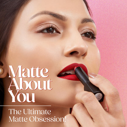 Hilary Rhoda Matte About You Lipstick - Scarlet Red 08 - Distacart