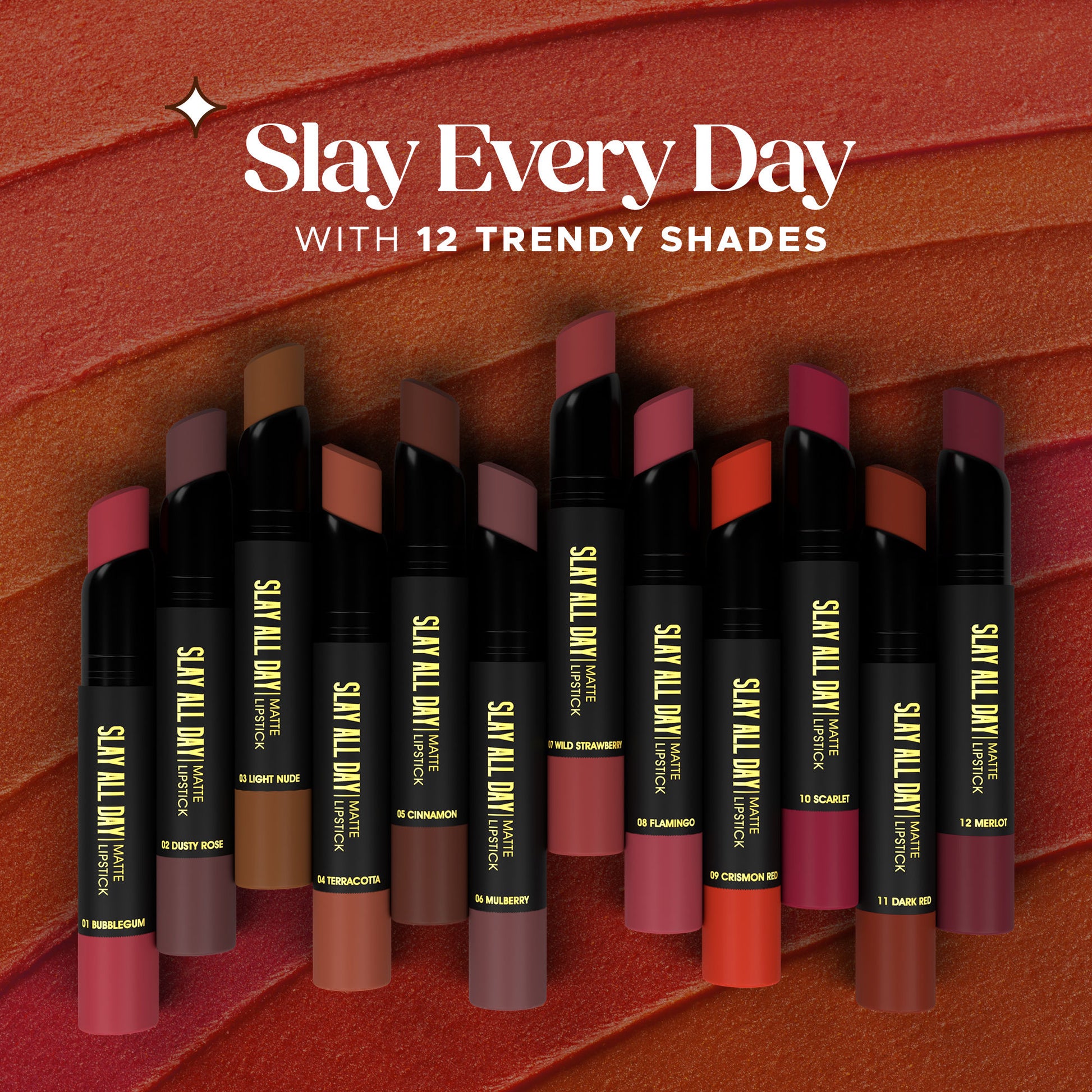 Hilary Rhoda Slay All Day Matte Lipstick - Dusty Rose 02 - Distacart